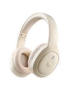 NGS Artica Tempest Écouteurs Bluetooth 6.0 - Batterie Amovible - Pliable - Autonomie jusqu'à 80h - Couleur Beige