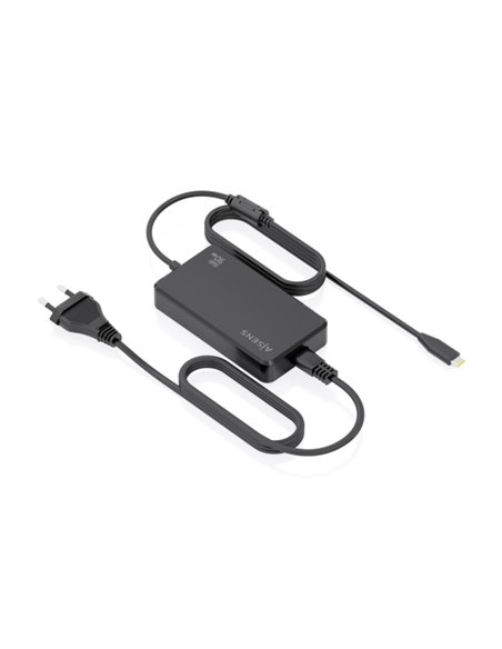 Aisens Cargador de Portable GaN USB-C/PD 90W - Câble de 1.80m - Couleur Noir