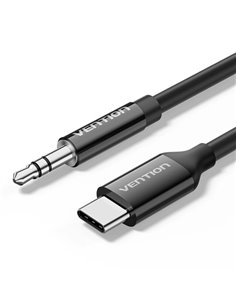 Vention Câble DAC de Audio - Longueur 1m - Jack 3.5mm - USB-C - Veste de TPE - Carcasa ABS - Couleur Noir