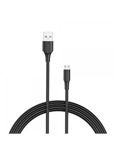 Vention Câble USB 2.0 Mâle à MicroUSB Mâle - 0.5m - 3A - 60W - 480Mbps - Couleur Noir