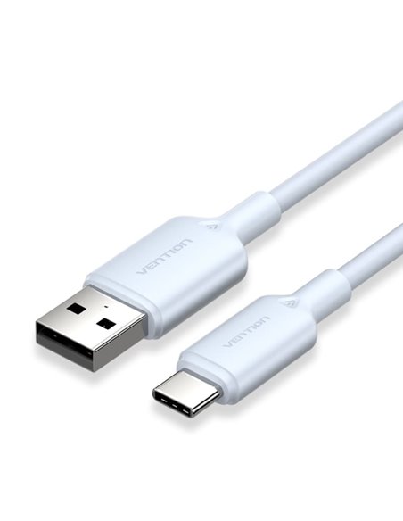 Vention Câble USB-C à USB-À 3A 60W - 1m - Tressé - Couleur Bleu