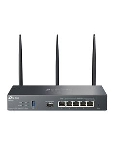TP-Link Omada ER706W Router de Double Banda - Vitesse Jusqu'à 3Gbps - VPN - WiFi - 1Gbps SFP - 5xRJ45 1Gbps - Antenas Desmontabl