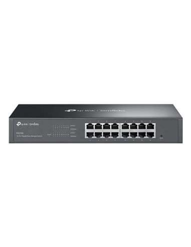 TP-Link Omada ES216G Switch 16 Puertos - Gestionado - RJ45 1Gbps - Conmutacion Jusqu'à 32Gbps - Supporte QOS - Plug and Play - C