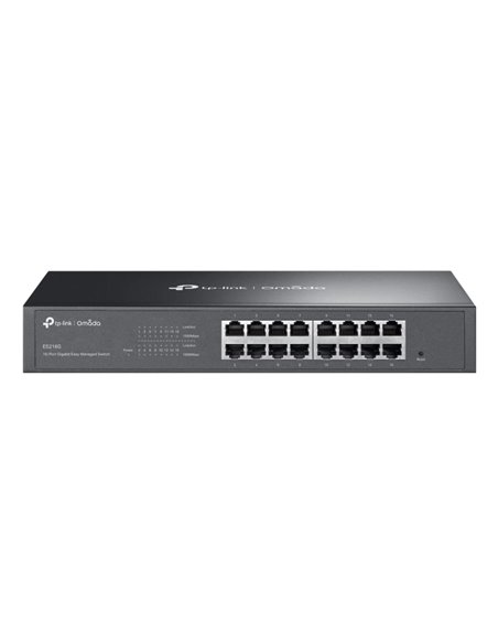 TP-Link Omada ES216G Switch 16 Puertos - Gestionado - RJ45 1Gbps - Conmutacion Jusqu'à 32Gbps - Supporte QOS - Plug and Play - C