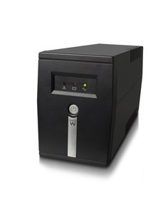 Ewent SAI Interactivo 600VA/360W - 1x Schuko - 1x ICE C13 - Funcion AVR - Notificacion Sonora et LED - Protection Electrica - Ba