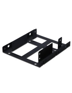 Ewent Support Adaptateur de Montaje Pour Disco Duro HDD/SSD - Admite 1 HDD de 3.5" ou 2 HDD/SSD de 2.5" - Aluminium Solido - Com