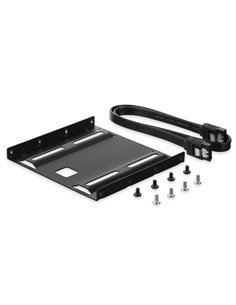 Ewent Pack Adaptateur de Montaje Pour Disco Duro HDD/SSD de 2.5" en Ranura de 3.5" - Comprend Câble SATA de 50cm - Metal Résista