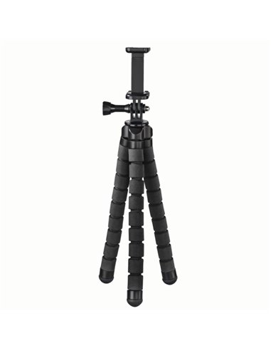 Hama Flex Tripode Pour Smartphone et Appareil photo Deportiva - Peso Max 300g - Pliable - Altura Réglable Jusqu'à 26cm - Plastic