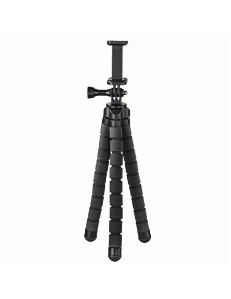Hama Flex Tripode Pour Smartphone et Appareil photo Deportiva - Peso Max 300g - Pliable - Altura Réglable Jusqu'à 26cm - Plastic
