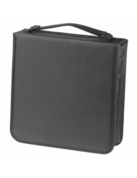 Hama Antistatic Archivador de Nylon Pour 208 CDs/DVDs - Fundas de Polyester - Protection contra Cargas Electrostaticas - 30.4x32