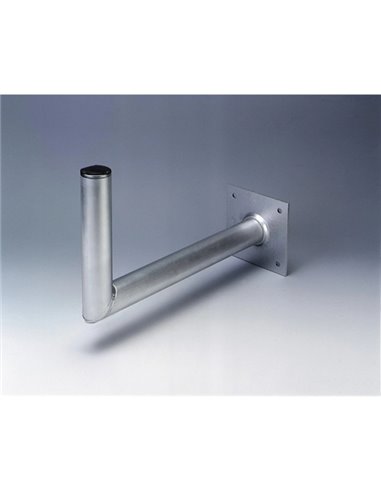 Hama Essential Support de Pared Pour Antena Parabolica - Aluminium - Séparation de 45cm - Diametro 4.8cm - Altura 25cm - Couleur