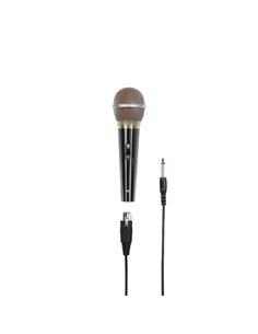 Hama Dm60 Microfono Dinamico - Câble 3m - 100Hz - xlr Femelle - Cardioide - 600 Ohm - 180x54x54mm - Couleur Argent