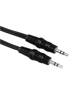 Hama Câble de Audio - Longueur 1.5m - Estereo - Jack 3.5mm Mâle - Couleur Noir