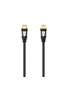 Hama Câble HDMI 4K Mâle - Longueur 1.5m - Supporte ARC - Terminales Chapados en Oro - Ethernet - Vitesse Jusqu'à 18Gbps - Blinda