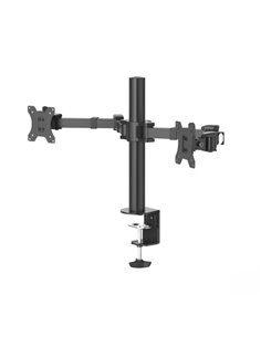 Hama Support de Mesa Avec Brazos Articulados Pour 2 Monitores de 13 à 35" - Capacité 15kg - Inclinacion 35º - Altura Réglable - 