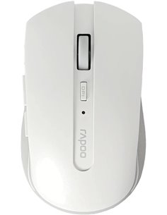 Rapoo 7200M Souris Inalambrico - Bluetooh et 2.4GHz - 1600 DPI - Autonomie 9 Meses - Couleur Blanc