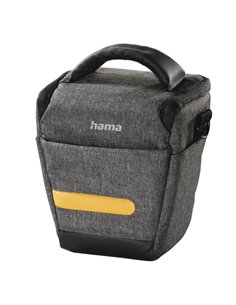 Hama Trinidad Housse Pour Appareil photo - Polyester Reciclado - Anse Pour Cinturon - Anse de Mano - 16x10x16cm - Couleur Gris