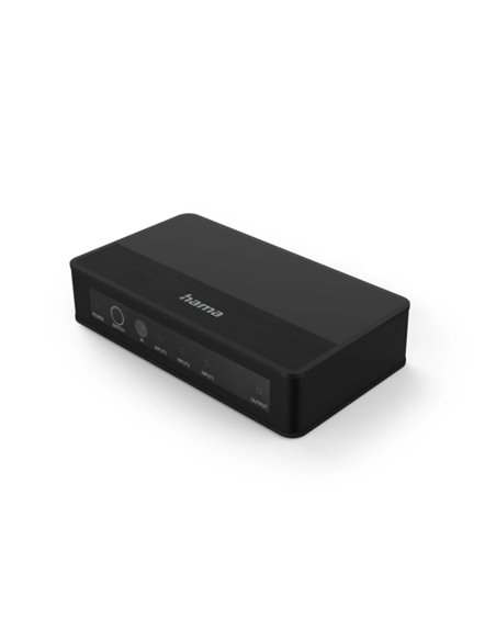 Hama Essential Conmutador HDMI 4K - Mando à Distancia - 3 Entradas - 1 Sortie - 13x1.5x5.5cm - Couleur Noir
