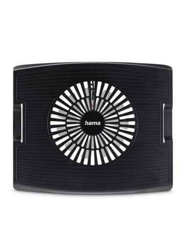 Hama Wave Base de Refrigeracion Pour Portable Jusqu'à 15.6" Avec 1 Ventilad de 15cm - Silencioso - Câble 40cm - USB-À - Luz LED 