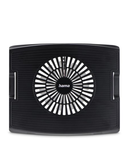Hama Wave Base de Refrigeracion Pour Portable Jusqu'à 15.6" Avec 1 Ventilad de 15cm - Silencioso - Câble 40cm - USB-À - Luz LED 