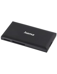 Hama Lector de Tarjetas - CompactFlash - Compatible Avec SD - Micro-SD - Conexion Avec USB-À - 90.3x9x50.3mm - Couleur Noir