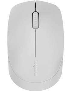 Rapoo M100 Silent Souris Inalambrico - Bluetooh et 2.4GHz - 1300 DPI - Autonomie 9 Meses - Couleur Gris