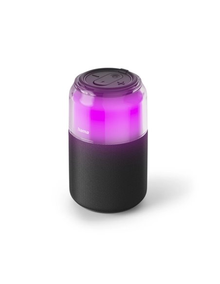 Hama Can Speaker Haut-parleur Portable - Potencia 5W - Bluetooth - USB-C - Batterie 1800mAh - Rango 10m - Luz LED - 14.8x8.6x8.6