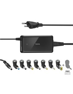 Hama Prime Alimentation Universal Pour Portable - Potencia 65W - Voltaje 19V - Câble de Entrée 1.2m - Câble de Sortie 1.45m - Co
