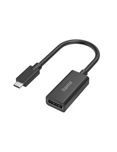 Hama Essential Adaptateur de Video - 4K - USB-C Mâle - DisplayPort Femelle - Couleur Noir