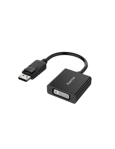 Hama Essential Adaptateur de Video - 4K - DisplayPort Mâle - DVI Femelle - Couleur Noir