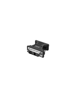 Hama Essential Adaptateur de Video - Full HD - DVI Mâle - VGA Femelle - Couleur Noir