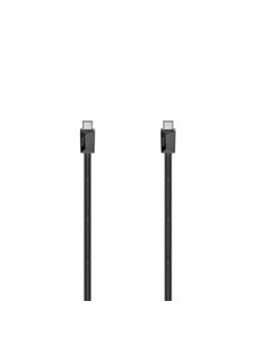 Hama Essential Câble USB-C - Potencia Maxima 100W - Longueur 0.75m - Vitesse Jusqu'à 5Gbps - Blindaje Double - Couleur Noir