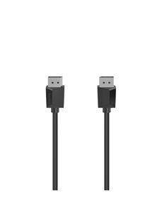 Hama Essential Câble DisplayPort 1.2 4K - Longueur 3m- Blindaje Double - Vitesse Jusqu'à 21.6Gbps - Couleur Noir