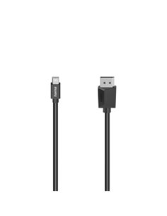 Hama Essential Câble DisplayPort à Mini-DisplayPort - 4K - Longueur 1.5m - Blindaje Double - Vitesse Jusqu'à 21.6Gbps - Couleur 