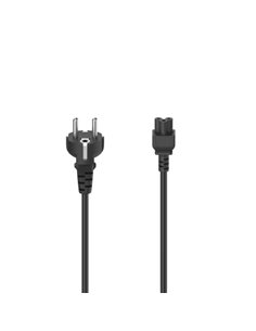 Hama Essential Câble de Alimentation - Mâle Schuko - Femelle Trebol - Longueur 2.5m - Seccion 0.75mm2 - Couleur Noir