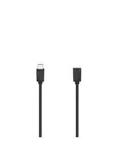 Hama Essential Câble USB-C Mâle - Longueur 0.50m - Vitesse Jusqu'à 5Gbps - Blindaje Double - Couleur Noir