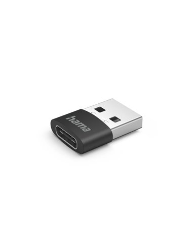 Hama Pack de 3 Adaptadores USB - USB-À Mâle - USB-C Mâle - Velocidada Jusqu'à 480Mbit/S - Couleur Noir