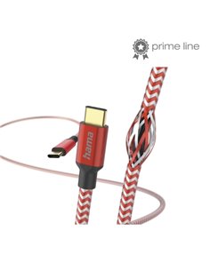 Hama Reflective Câble USB-C Mâle - Potencia Maxima 60W - Longueur 1.5m - Nailon - Vitesse Jusqu'à 480Mbps - Chapado en Oro - Cou