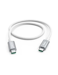 Hama Câble USB-C - Potencia Maxima 240W - Longueur 1.5m - Vitesse Jusqu'à 5Gbps - Blindaje Double - Couleur Blanc