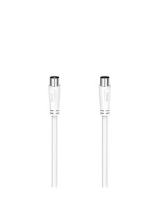 Hama Essential Câble Coaxial de Antena Mâle/Femelle - Longueur 20m- Double Blindaje - Apantallamiento 90dB - Impedancia 75Ohm - 