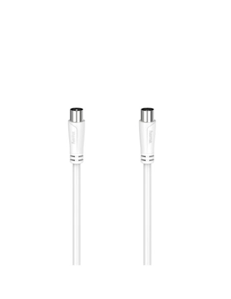 Hama Essential Câble Coaxial de Antena Mâle/Femelle - Longueur 20m- Double Blindaje - Apantallamiento 90dB - Impedancia 75Ohm - 