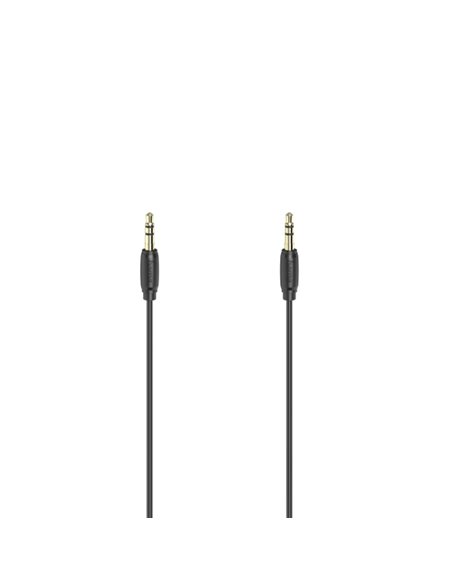 Hama Essential Câble de Audio - Longueur 1.5m - Contactos Chapados en Oro - Couleur Noir