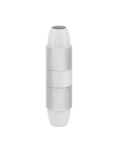 Hama Essential Empalme Coaxial Avec Bloqueo - Fijacion Avec Tornillo - Adapté Pour Cables entre 5 et 7mm - Couleur Blanc