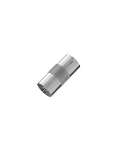 Hama Essential Adaptateur de Antena - Double Coaxial Mâle - Couleur Argent
