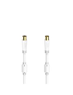 Hama Essential Câble Coaxial de Antena Mâle/Femelle - Longueur 0.75m - Terminales Chapados en Oro - Triple Blindaje - Apantallam