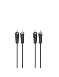 Hama Essential Câble de Audio RCA Mâle - Longueur 1.5m - Estereo - Couleur Noir