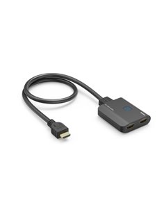 Hama Séparateur HDMI 4K - 1 Entrée - 2 Sorties - Indicateur LED - 6.55x1.6x5.55cm - Couleur Noir