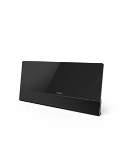 Hama Premium Antena de Intérieur Plana - Câble Coaxial 1.27m - DAB+ - DAB - DVB-T2 - FM - 28x13.5x1.5cm - Couleur Noir
