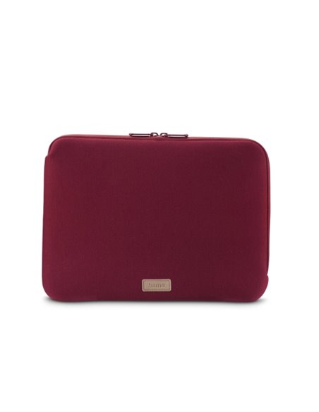 Hama Jersey Housse Pour Portatiles Jusqu'à 14.1" - Fermeture zippée - Forro Intérieur Doux - 37x1.5x27cm - Couleur Rouge
