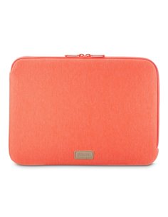Hama Jersey Housse Pour Portatiles Jusqu'à 14.1" - Fermeture zippée - Forro Intérieur Doux - 37x1.5x27cm - Couleur Orange Coral